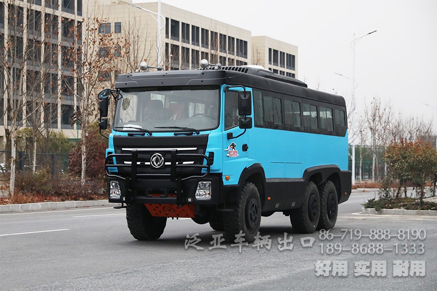 东风27座六驱6x6越野客车中巴车村村通